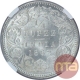 Silver One Quarter Rupee Coin of Victoria Queen of 1862.