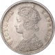 Silver Quarter Rupee Coin of Victoria Empress of Bombay Mint of 1887.