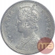 Silver Quarter Rupee of Victoria Empress of 1891.