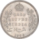 Silver Half Rupee Coin of King Edward VII of Calcutta Mint of 1906.