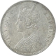 Silver One Rupee Coin of Victoria Empress of Calcutta Mint of 1878.