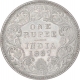 Silver One Rupee Coin of Victoria Empress of Bombay Mint of 1887.