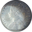 Silver One Rupee Coin of Victoria Empress of Bombay mint of 1900.