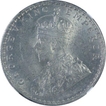 Silver One Rupee Coin of King George V of Calcutta Mint of 1911.