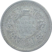 Silver One Rupee Coin of King George VI of 1945.