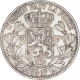 Silver Five Francs Coin of Leopold II of Belgium.