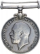 Silver War Medal of King George V of British India of 1918.