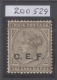 Rare Unlisted Queen Victoria C. E. F. Overprint Stamp
