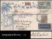 Extremely Rare Air Cover Signed by Stephen Smith & G. Grant Designer of 1929 Airmail Stamps