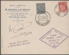 INDIAN Airmail cover tided with Rare flight of Arnoux & Japy with India & French combination stamps used.