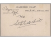 India 8 Feb 1937, Scout Jambore Rocketmail with BLUE Label, Rocket Name = No.139, Lord Baden-Powell, Rare