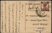 Jai Hind Post Mark and Address Post Card written on 15th Aug 1947.