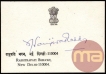 Autograph of The President Neelam Sanjiva Reddy.