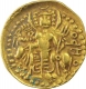 Very Rare Gold Dinar Coin of Vasudeva I of Kushan Dynsty of Oesho Type.