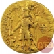 Gold Dinar Coin of Vasudeva I of Kushan Dynasty.