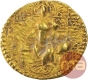 Rare Gold Dinar Coin of Vashishka of Kushan Dynasty.