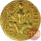 Gold Dinar Coin of Samudragupta of Gupta Dynasty of Sceptre Type.