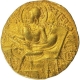 Extremely Rare Gold Dinar Coin of Samudragupta of Gupta Dynasty of Lyrist Type.