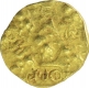 Gold Pagoda Coin of Chalukyas of Kalyana of Punch Marked Type.