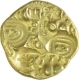 Gold Padma Tanka Coin of Bhillamadeva V of Yadavas of Devagiri. 