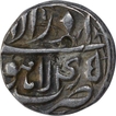 Silver Half Rupee Coin of Akbar of Lahore Mint of Azar Month.