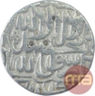 Silver One Rupee Coin of Akbar of Agra Mint.