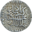 Silver One Rupee Coin of Akbar of Ahmadabad Mint.