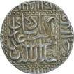 Silver One Rupee Coin of Akbar of Ahmadabad Mint.