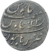 Silver One Rupee Coin of Aurangzeb Alamgir of Burhanpur Mint.