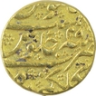 Gold Mohur Coin of Aurangzeb Alamgir of Gulkanda Mint.