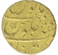 Gold Mohur Coin of Aurangzeb Alamgir of Khujista Bunyad Mint.