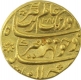 Rare Gold Mohur Coin of Aurangzeb Alamgir of Sholapur Mint.