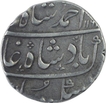 Silver One Rupee Coin of Ahmad Shah Bahadur of Ahmadabad Mint.