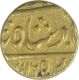 Gold Mohur Coin of Ahmad Shah Bahadur of Azimabad Mint.