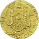 Gold Half Mohur Coin of Wajid Ali Shah of Lucknow Mint of Awadh State.