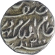 Silver One Sixteenth Rupee of Mir Mahbub Ali Khan of Farkhanda Bunyad Mint of Hyderabad State.