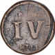 Copper Five Reis Coin of Joao V of Goa of Indo Portuguese.