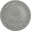 Cupro Nickel Quarter Rupia Coins of Portuguese Administration of India Portuguese.