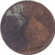 Copper One Twelfth Anna Coin of Victoria Queen of Calcutta Mint of 1874.