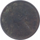 Copper One Twelfth Anna Coin of Victoria Empress of Calcutta Mint of 1877.