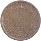 Copper One Twelfth Anna Coin of Victoria Empress of Bombay Mint of 1877.