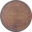 Copper One Twelfth Anna Coin of Victoria Empress of Bombay Mint of 1883.