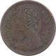 Copper One Twelfth Anna Coin of Victoria Empress of Bombay Mint of 1886.