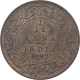 Copper One Twelfth Anna Coin of Victoria Empress of Calcutta Mint of 1887.