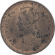 Copper One Twelfth Anna Coin of Victoria Empress of Calcutta Mint of 1887.