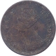 Copper One Twelfth Anna Coin of Victoria Empress of Bombay Mint of 1887.