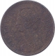 Copper One Twelfth Anna Coin of Victoria Empress of Calcutta Mint of 1889.