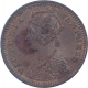 Copper One Twelfth Anna Coin of Victoria Empress of Calcutta Mint of 1899.