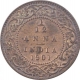 Copper One Twelfth Anna Coin of Victoria Empress of Calcutta Mint of 1901.