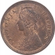 Copper One Twelfth Anna Coin of Victoria Empress of Calcutta Mint of 1901.